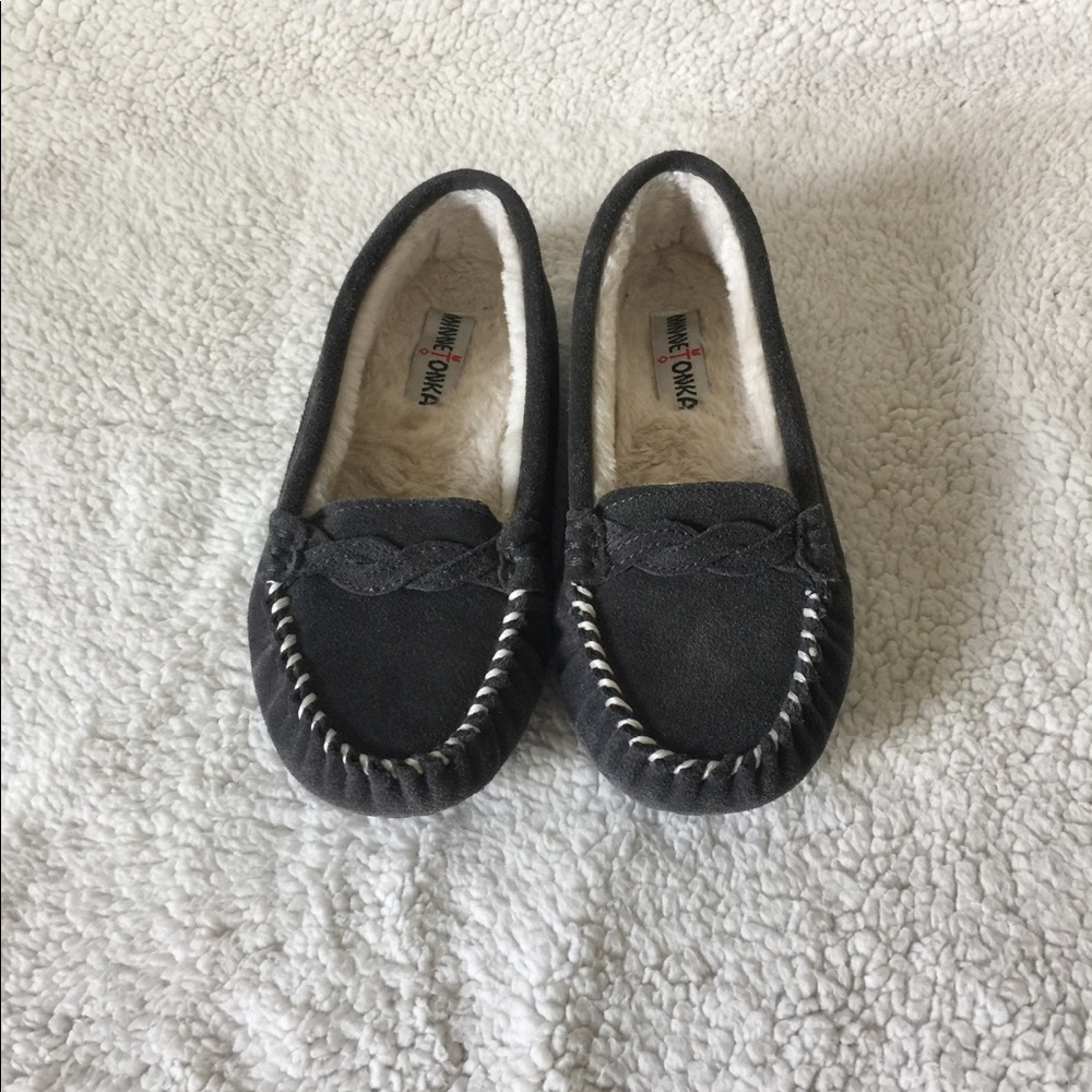 Gray slippers